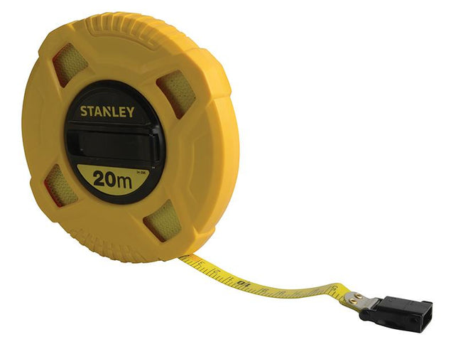 Stanley Tools Closed Case Fibreglass Long Tape 20M (Width 13Mm)