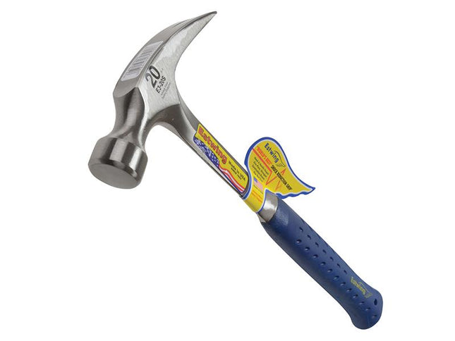 Estwing E3/20S Straight Claw Hammer - Vinyl Grip 560G (20Oz)