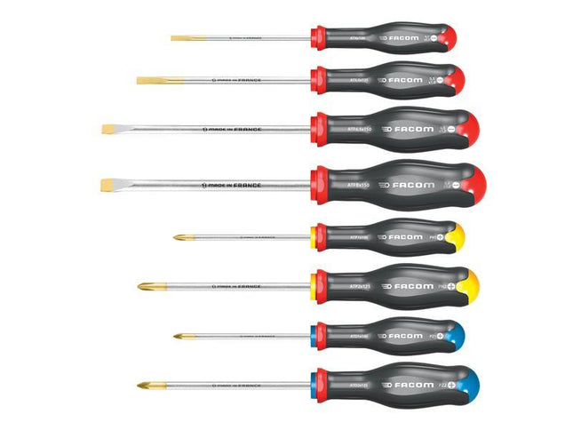 Facom Protwist Screwdriver Set, 8 Piece SL/PH/PZ