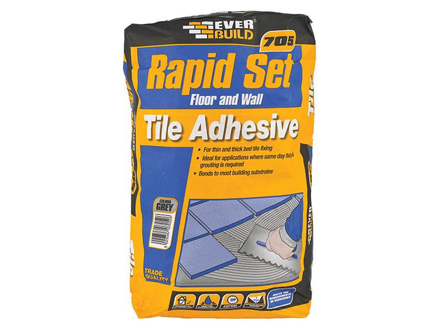 Everbuild Rapid Set Tile Mortar 20Kg