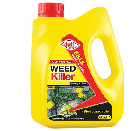 Doff Glyphosate Weedkiller Rtu 3 Litre