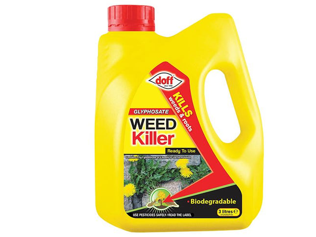 Doff Glyphosate Weedkiller Rtu 3 Litre