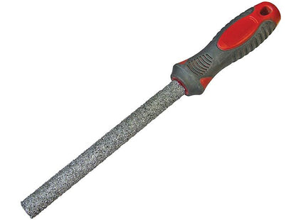 Faithfull Carbide Tile File Half Round Soft-Grip 150Mm (6In)