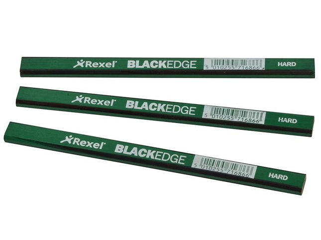 Blackedge Carpenter'S Pencils - Green / Hard Card Of 12