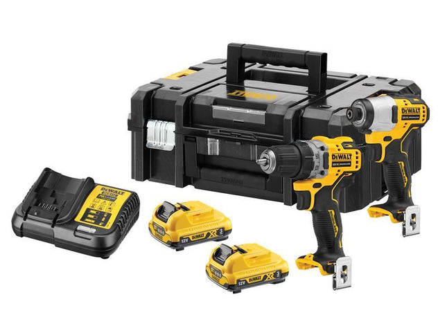 DEWALT Dck2110L2 Xr Brushless Sub-Compact Twin Pack 12V 2 X 3.0Ah Li-Ion