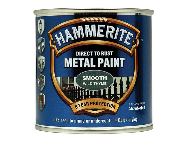 Hammerite Direct To Rust Smooth Finish Metal Paint Wild Thyme 250Ml