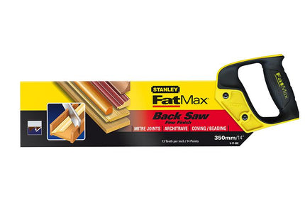 Stanley Tools Fatmax Tenon Back Saw 360Mm (14In) 13Tpi