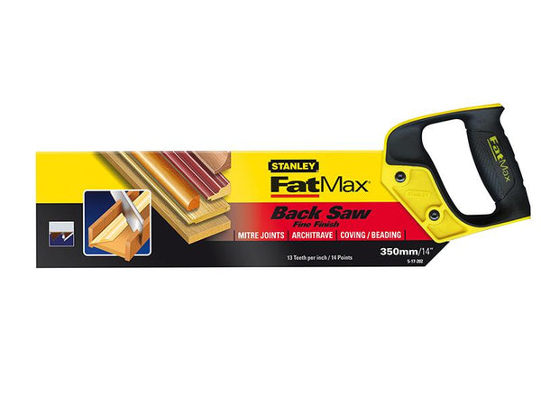 Stanley Tools Fatmax Tenon Back Saw 360Mm (14In) 13Tpi