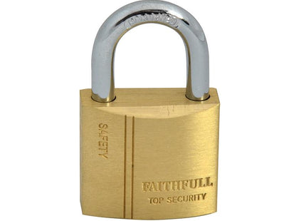 Faithfull Brass Padlock 30Mm 3 Keys