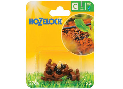 Hozelock In Line Pressure Dripper 4Mm (5 Pack)