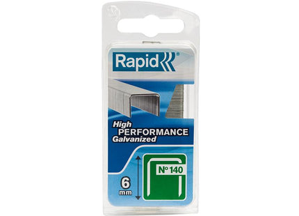 RAPID 140/6Nb 6Mm Galvanised Staples Narrow Box 970
