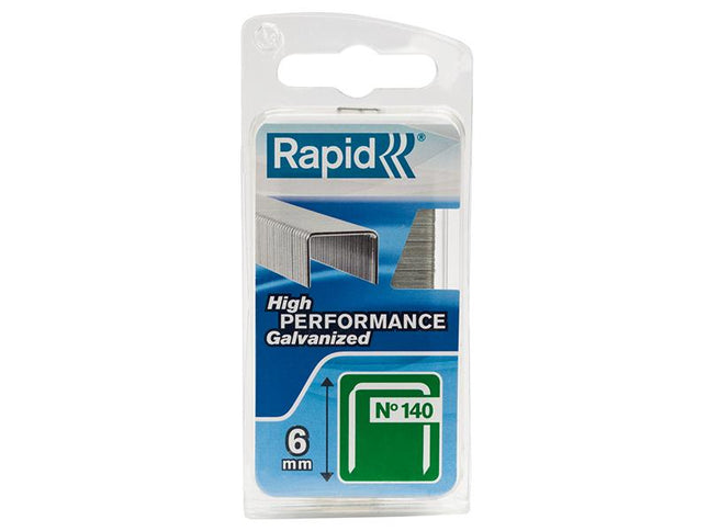 RAPID 140/6Nb 6Mm Galvanised Staples Narrow Box 970