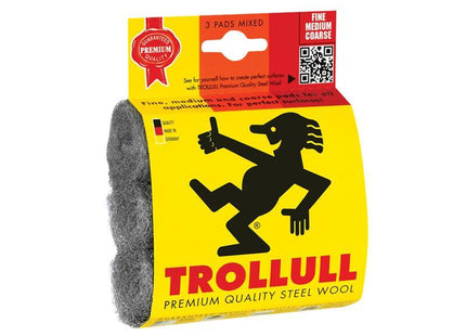 Steel Wool Pads, Assorted Grades (Pack 3)