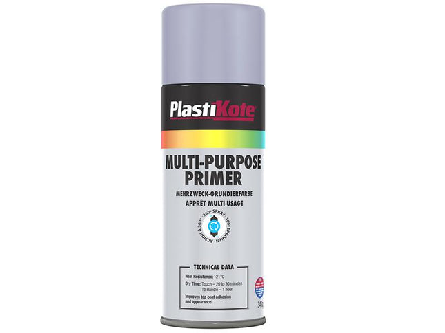 Plastikote Multi Purpose Enamel Spray Paint Primer 400Ml