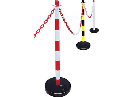 Faithfull Plastic Post For Chain - Red / White