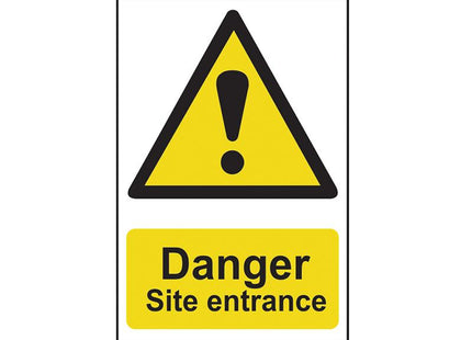 Scan Danger Site Entrance - Pvc 400 X 600Mm