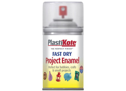 Plastikote Fast Dry Enamel Aerosol Clear 100Ml