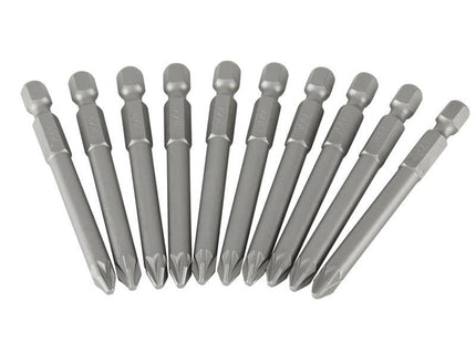 Stanley Tools Pozidriv 2Pt Power Bit 70Mm (Box Of 10)