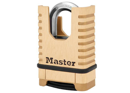 Master Lock Excellª Closed Shackle Brass Combination 58mm Padlock