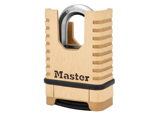 Master Lock Excellª Closed Shackle Brass Combination 58mm Padlock