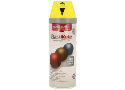 Plastikote Twist & Spray Satin Lime Green 400ml
