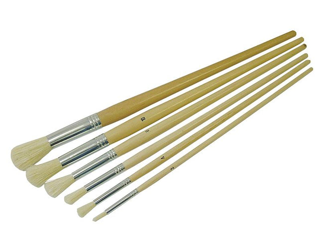 Faithfull Round Fitch Brush Set 6 Piece