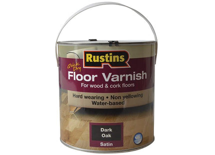 Rustins Quick Dry Coloured Floor Varnish Dark Oak 2.5 Litre