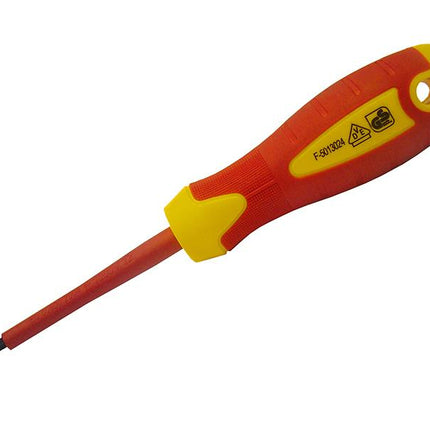 Faithfull Vde Soft Grip Screwdriver Parallel Slotted Tip 2.5 X 75Mm