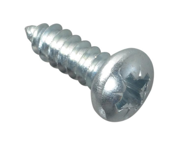 Forgefix Self-Tapping Screw Pozi Pan Head Zp 1/2In X 8 Forge Pack 40