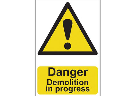 Scan Danger Demolition In Progress - Pvc 400 X 600Mm