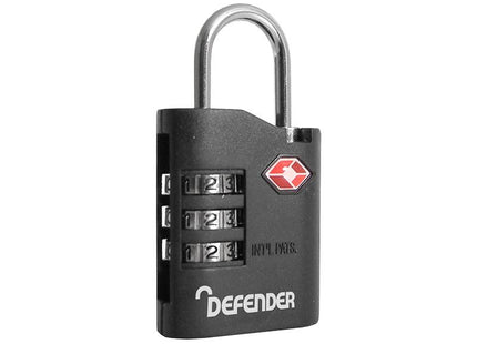 Defender Tsa Combination Padlock 35Mm