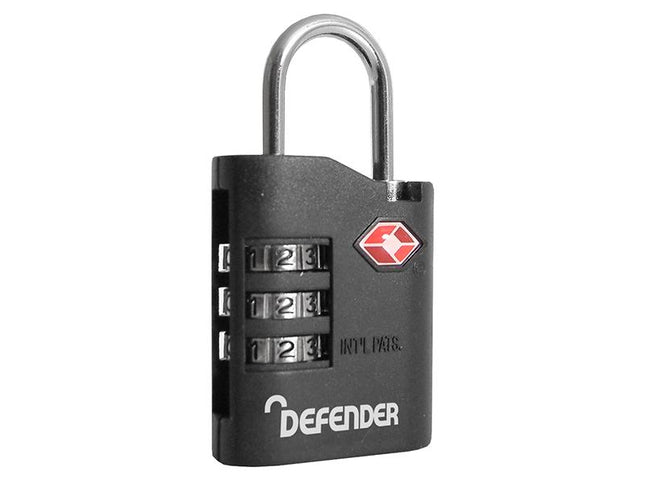 Defender Tsa Combination Padlock 35Mm