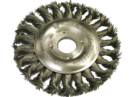 Faithfull Circular Wire Brush 125 X 12Mm 22.2Mm Bore 0.50Mm Wire
