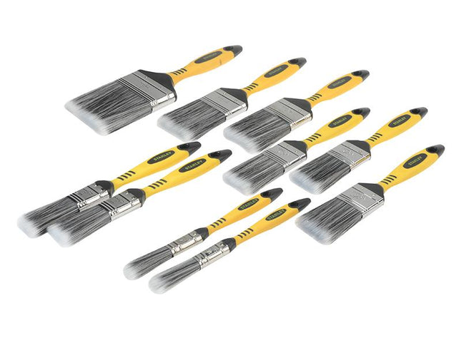 Stanley Tools Synthetic Brush Pack Set 10 Piece