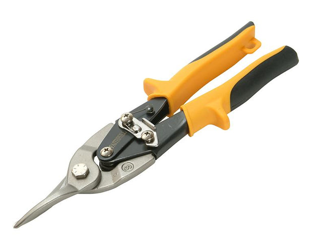 Faithfull Yellow Compound Aviation Snips Straight Cut 250Mm (10In)