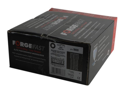 Forgefix Forgefast Torx Compatible Wood Screw Pack 1800 Piece