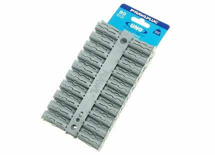 Rawlplug Grey Uno Plugs 10 X 36Mm (Card 80)