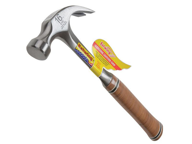 Estwing E16C Curved Claw Hammer - Leather Grip 450G (16Oz)