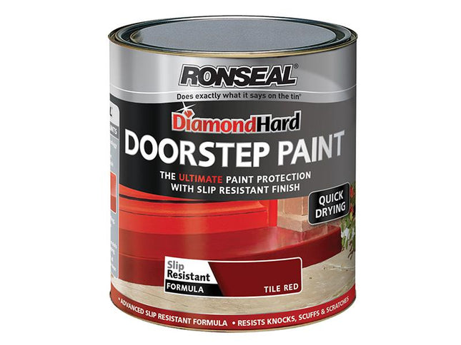 Ronseal Diamond Hard Doorstep Paint Red 250Ml