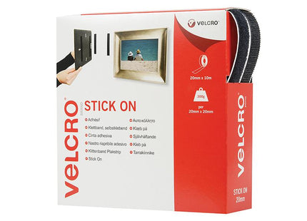 Velcro Brand Velcro Brand Stick On Tape 20Mm X 10M Black