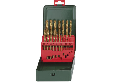 metabo Hss-Tin Drill Bit Set 19 Piece