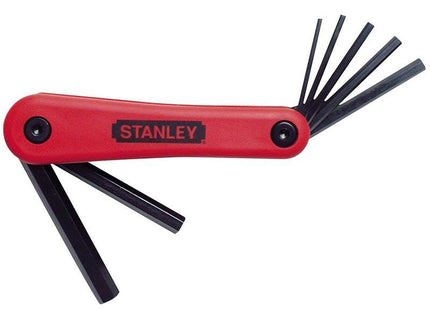 Stanley Tools Folding Hexagon Key Set Of 7 Metric (2.5-10Mm)