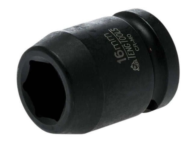 Teng Impact Socket Hexagon 6 Point 1/2In Drive 16Mm