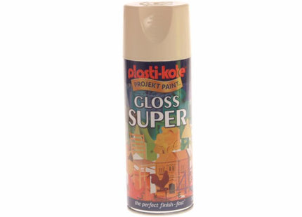 Plastikote Gloss Super Spray Antique White 400ml