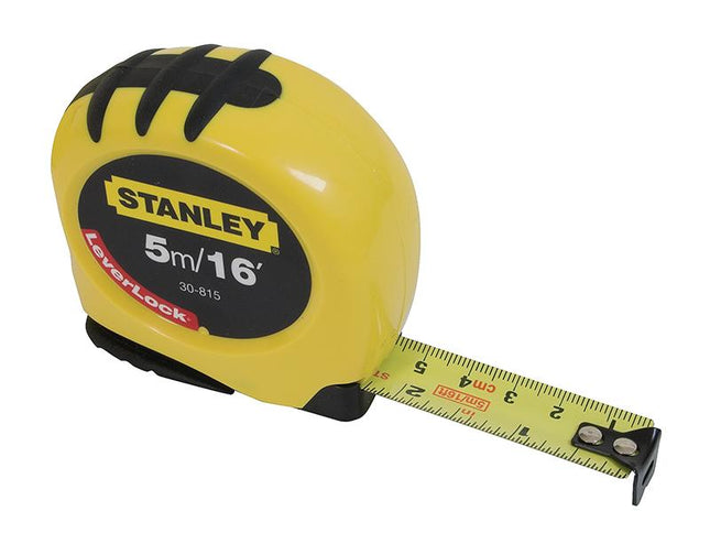 Stanley Tools Leverlock Tape 5M/16Ft (Width 19Mm)
