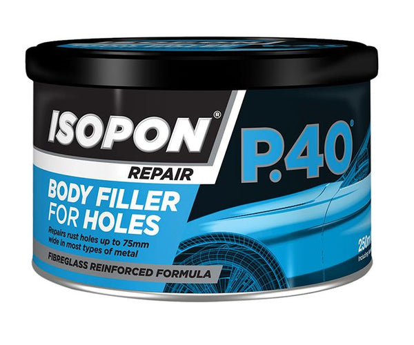 U-POL P40 Body Filler For Holes Tin 250Ml