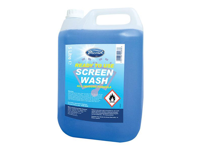 Decosol Ready Mixed Screenwash All Seasons Formula 5 Litre