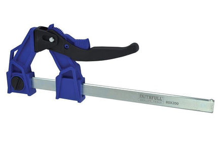 Faithfull Heavy-Duty Lever Clamp Capacity 200Mm