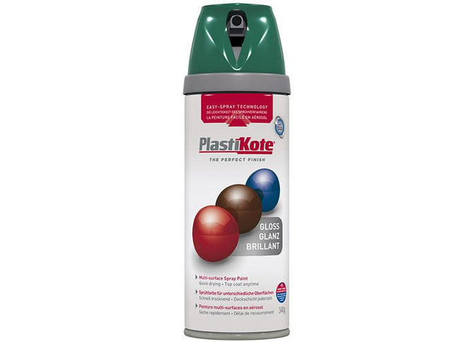 Plastikote Twist & Spray Gloss Lawn Green 400Ml