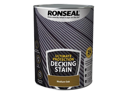 Ronseal Ultimate Protection Decking Stain Medium Oak 5 litre